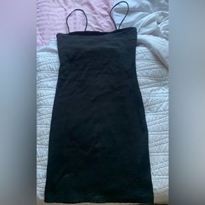 Black bodycon dress